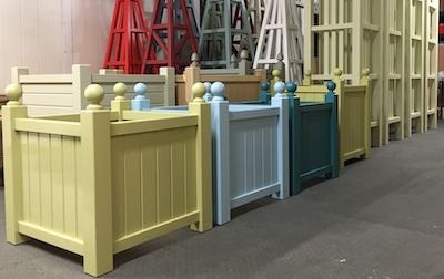 Garden Obelisks and Planters Painted Any Colour
