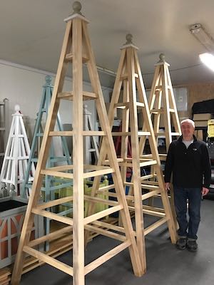 Garden Obelisks and Planters Any Size